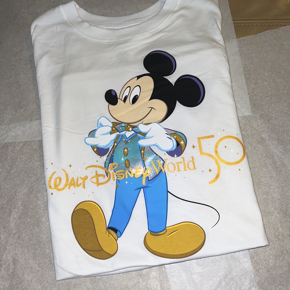 Mickey Mouse T-Shirt for Adults – Walt Disney World 50th Anniversary UNISEX